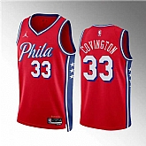 Men's Philadelphia 76ers #33 Robert Covington Red Statement Edition Stitched Jersey Dzhi,baseball caps,new era cap wholesale,wholesale hats